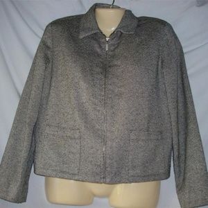 Women's Liz Claiborne Black Tweed Blazer 8P